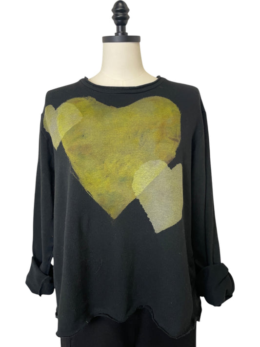 Crop Heart Sweater