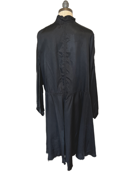 Pep Dress in Black Rayon