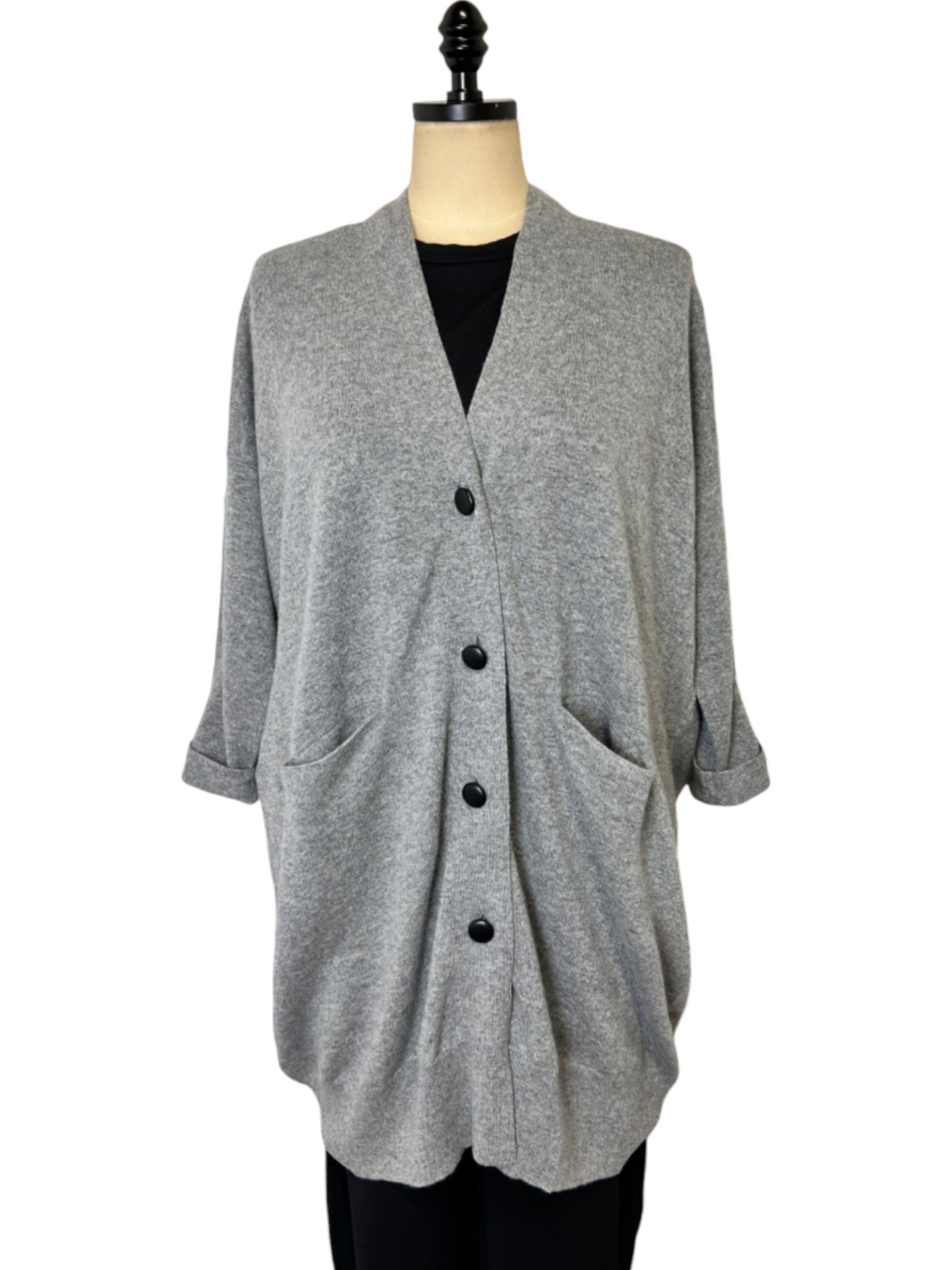 Hugh Cardigan in Light Grey