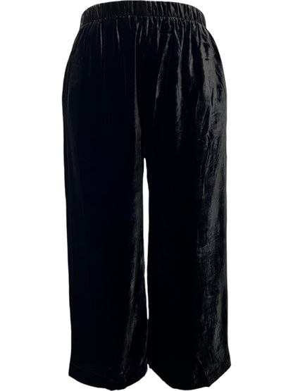 Liv Pant in Black Silk Velvet