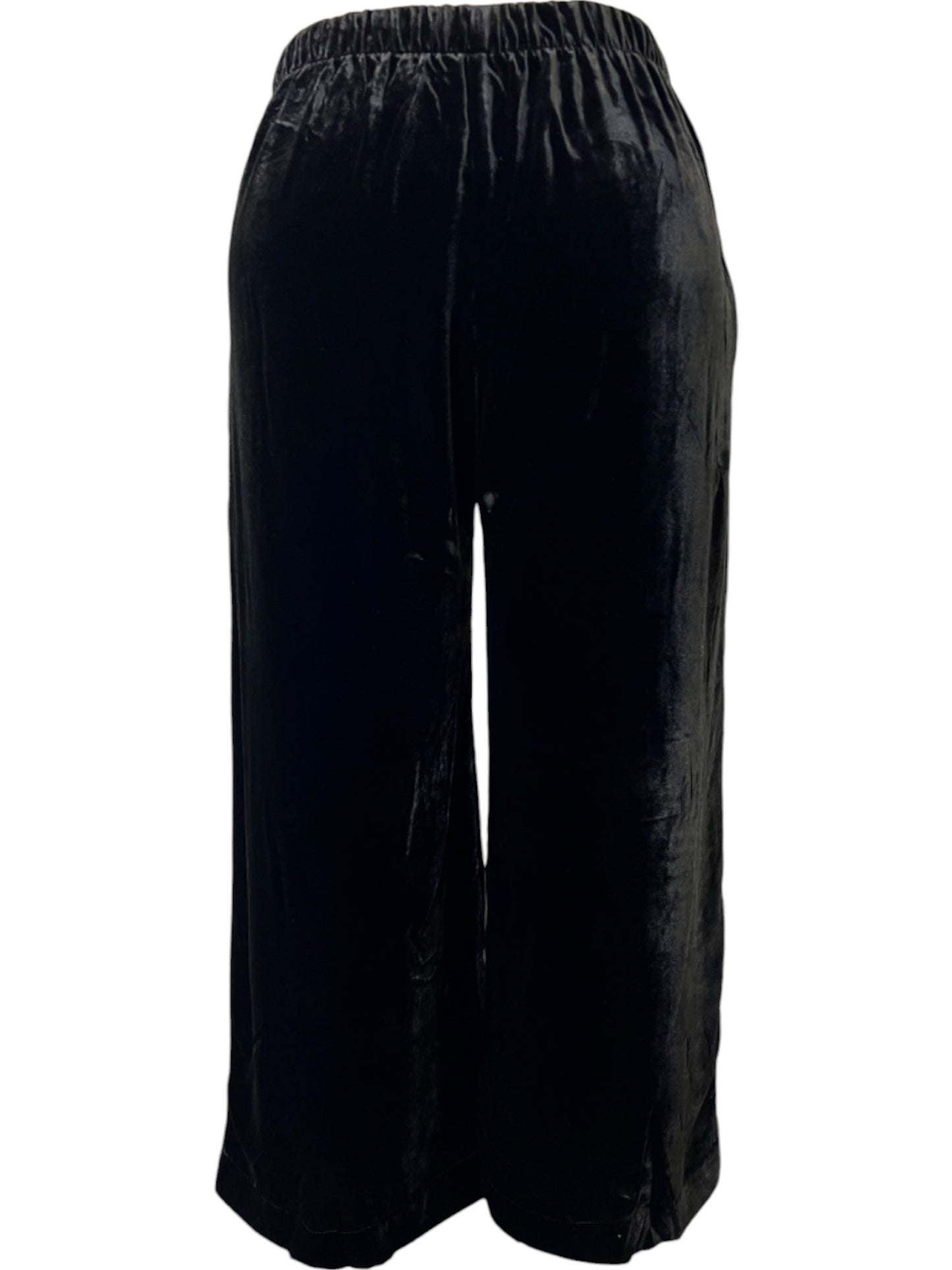 Liv Pant in Black Silk Velvet