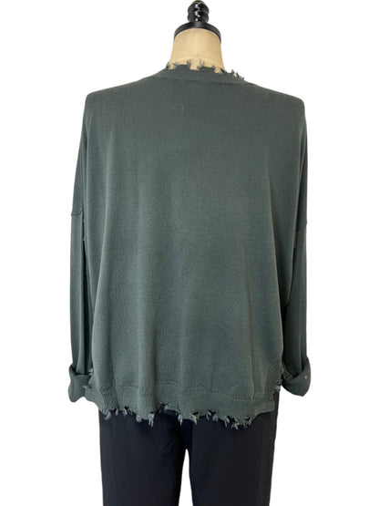 Shabby Chic Crew Neck in Forest