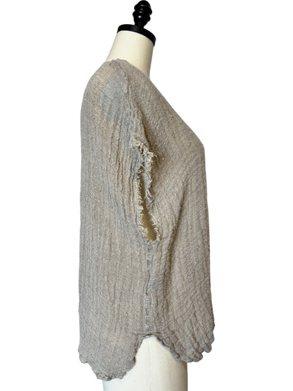 Salice Henley Top in Naturale