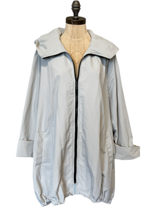 Raincoat Jacket in Silver Moon