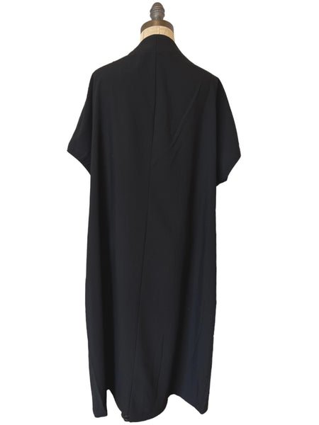 Short Sleeve Raven Dress in Black