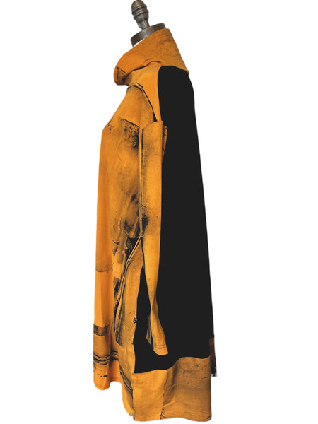 Long Sleeve Cowl Neck Tunic Dress (Multiple Colors)