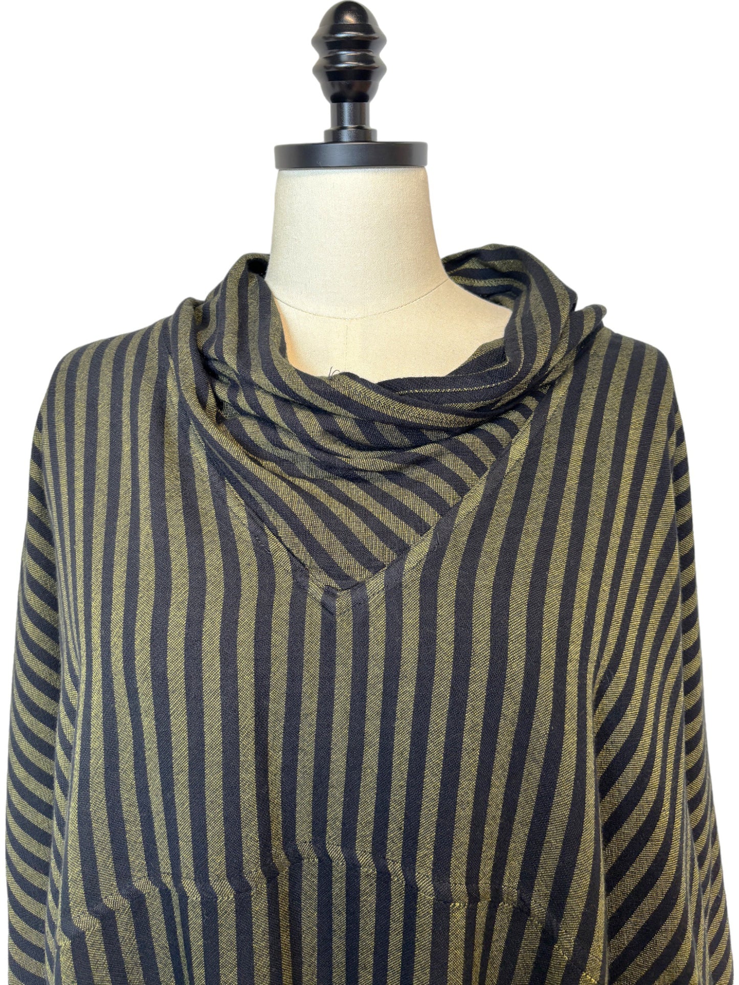 Stripe Shawl Collar Tunic (Multiple Colors)