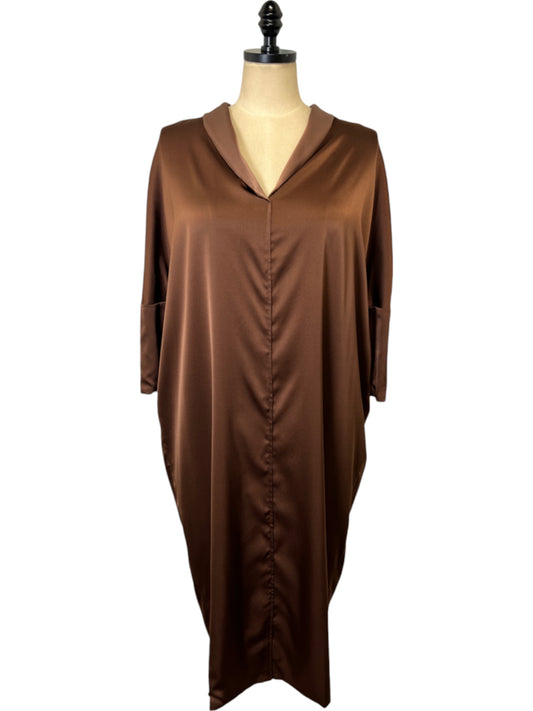 Crysto Dress in Hazelnut and Chocolate Rose