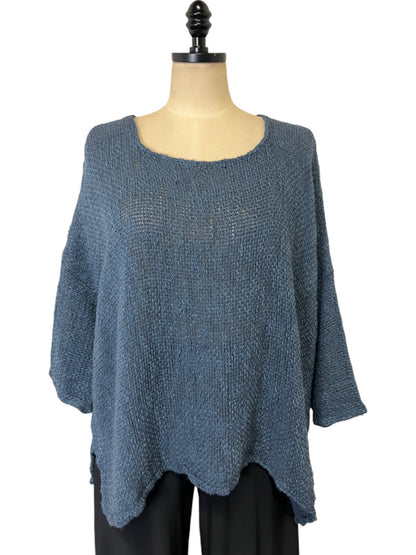 Maglia Foglia in Blu