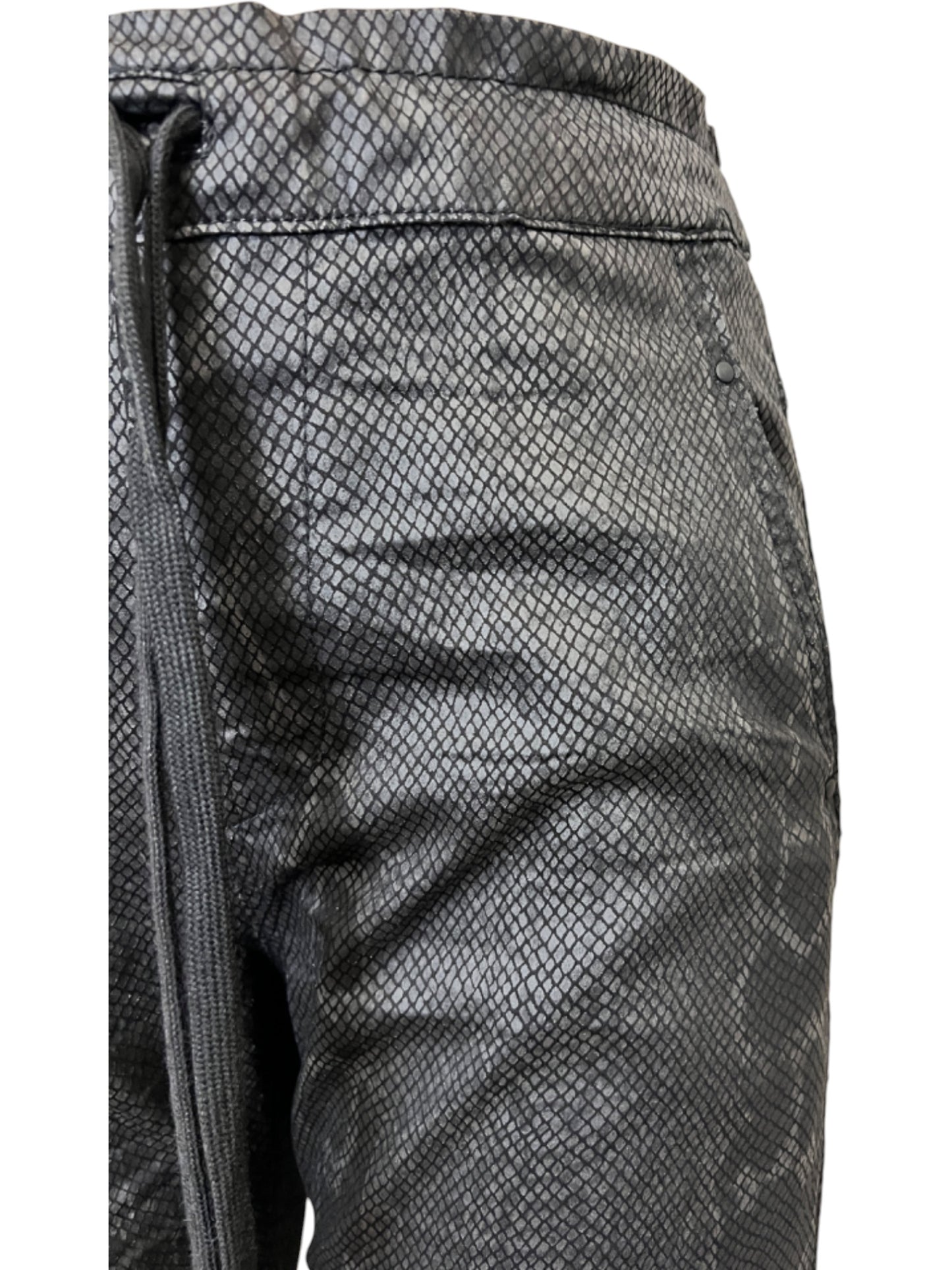 Iconic Denim in Black Snake