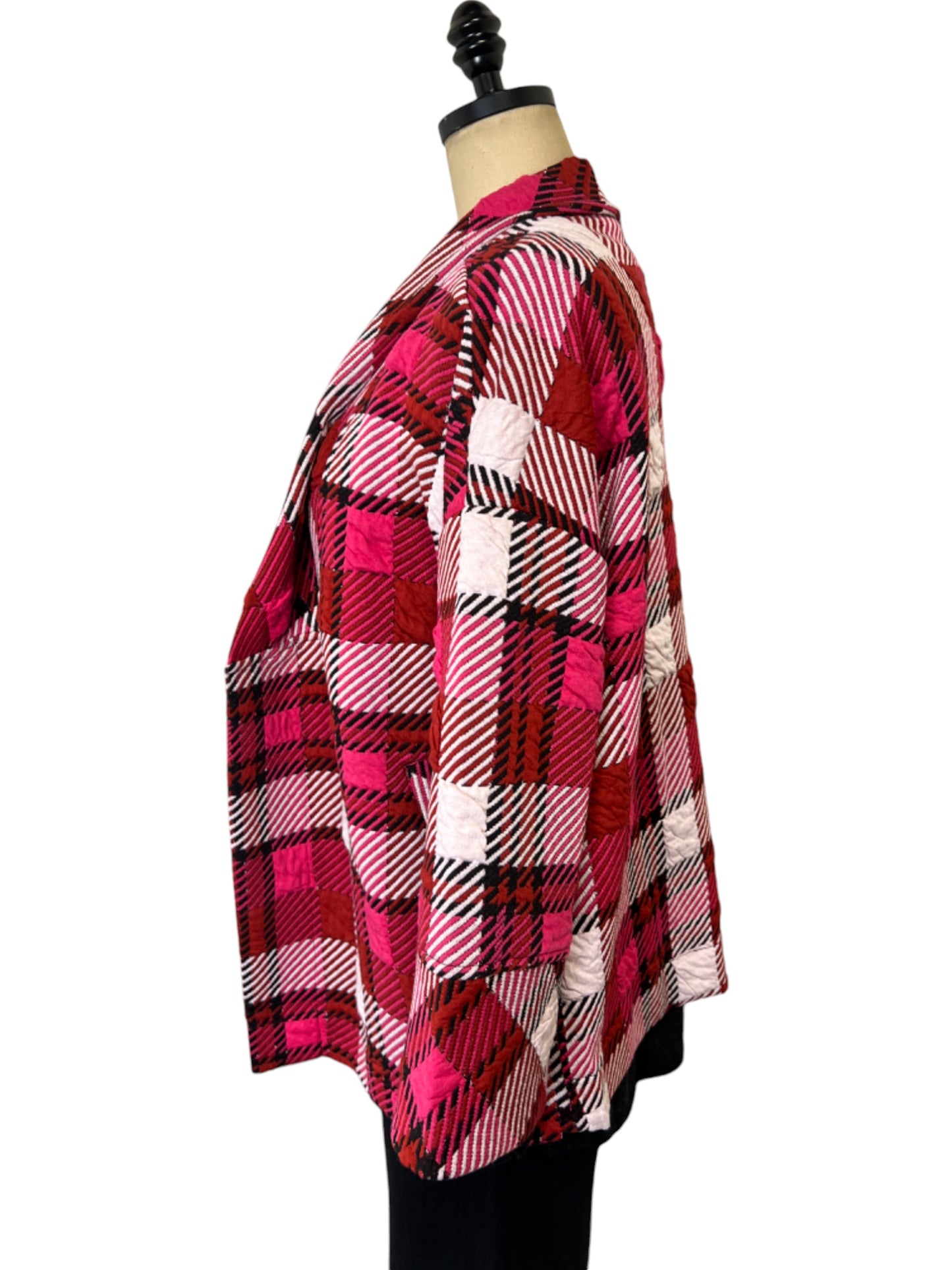 Tatum Jacket in Fuchsia Plaid