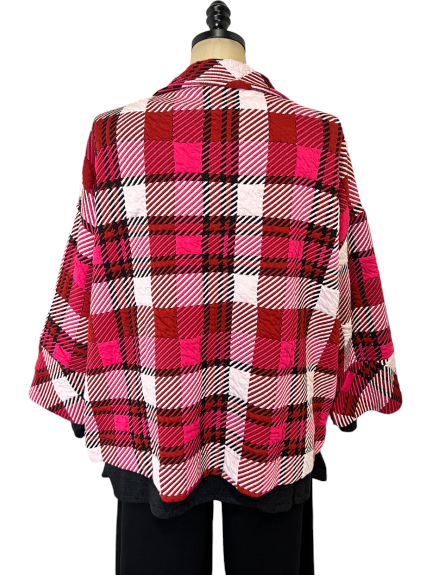 Tatum Jacket in Fuchsia Plaid