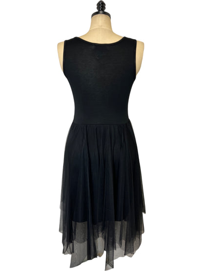 Black Slip With Tulle Skirt