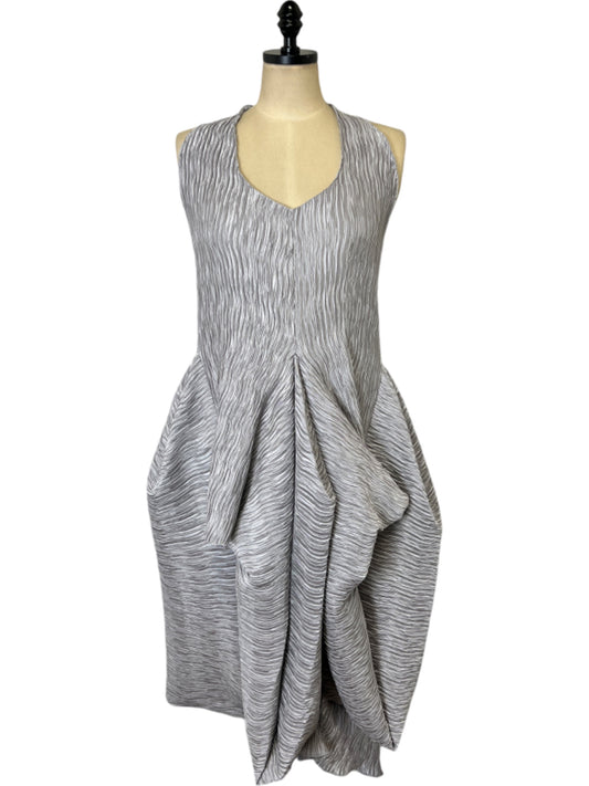 Origami Dress in Silver