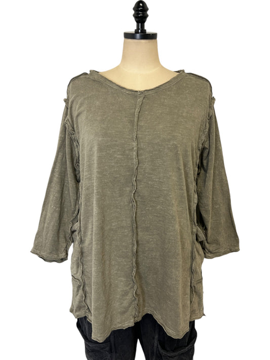 Tunic Tee Long Sleeve in Olive