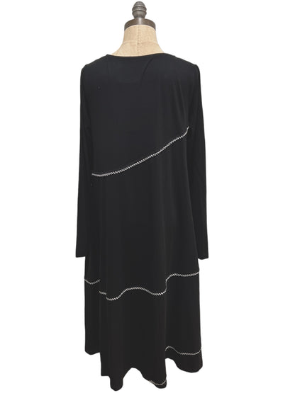 Tekbika Black Long Sleeve Dress