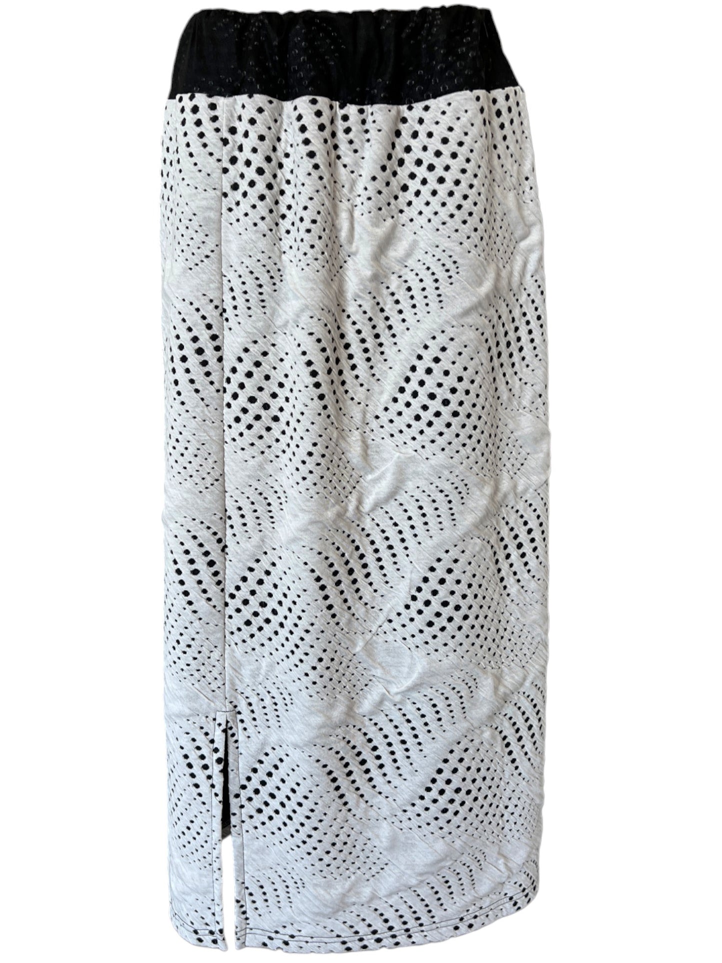 Jacquard Dot Skirt in Cement