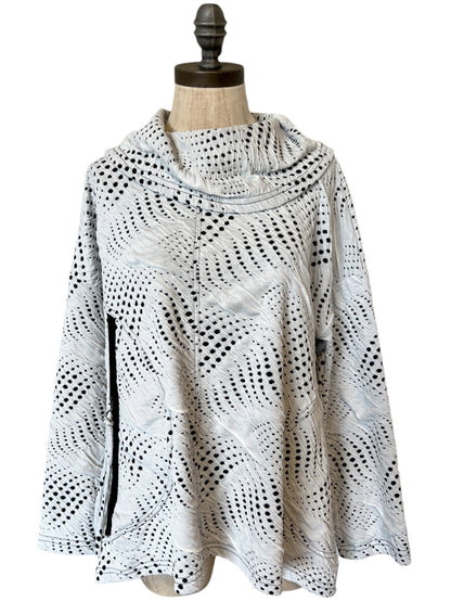 Jacquard Dot Pullover in Cement