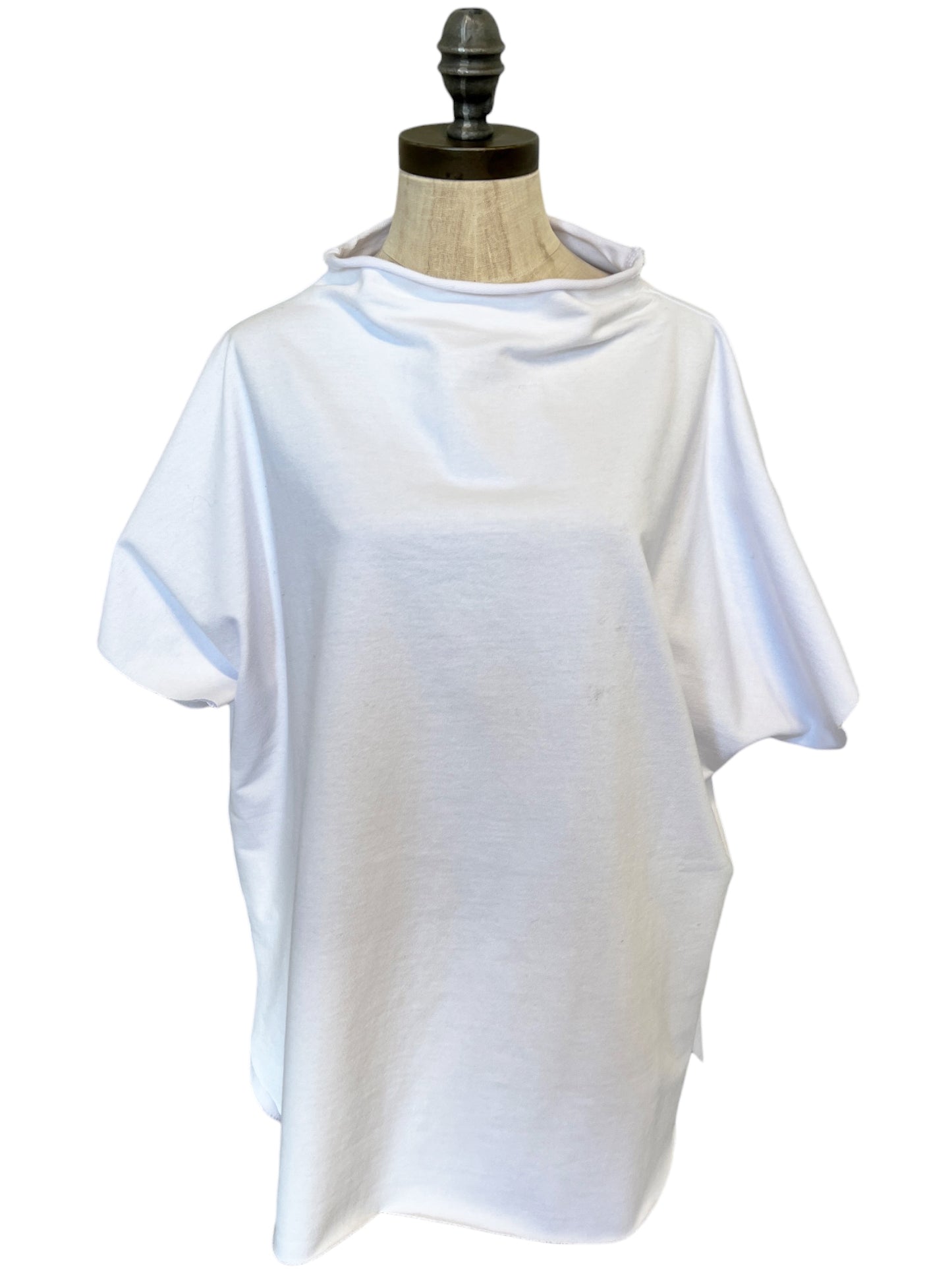Basic Terry Boxy T in White