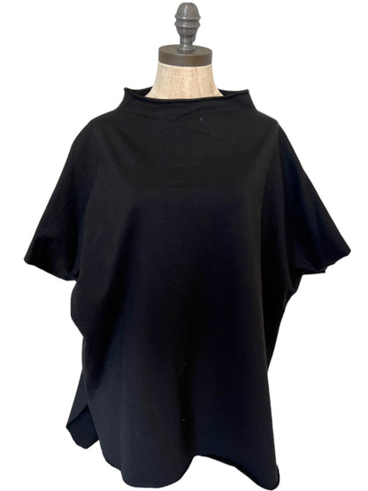 Basic Terry Boxy T in Black
