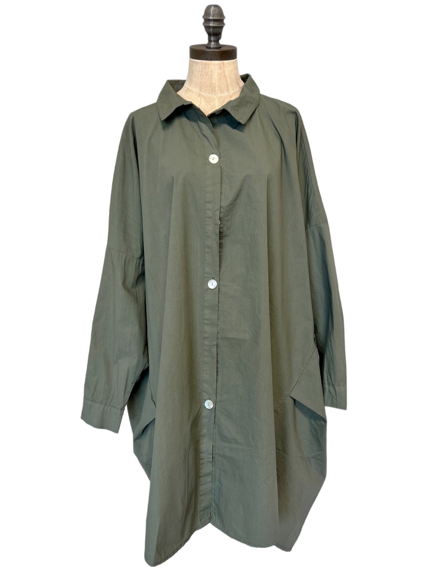Cocoon Button Front Tunic (2 Colors)