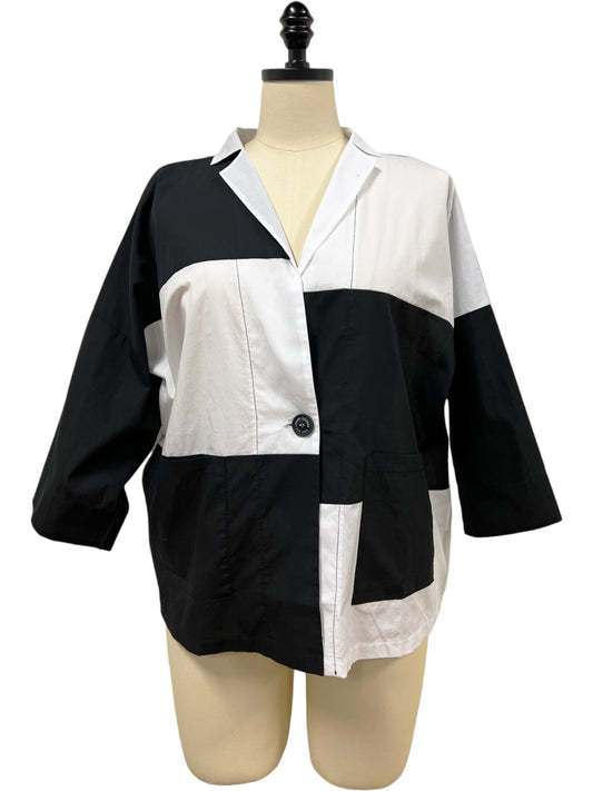 Patchwork Black and White Jacket