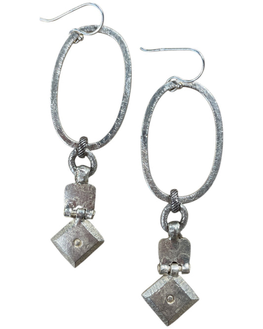 Silver Charm Earring