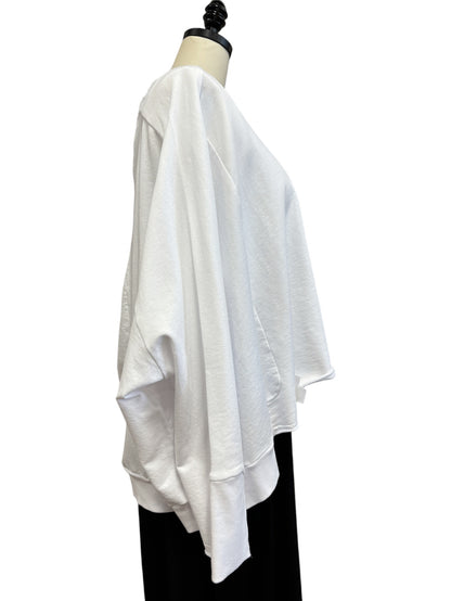 Wide Sweatshirt in White