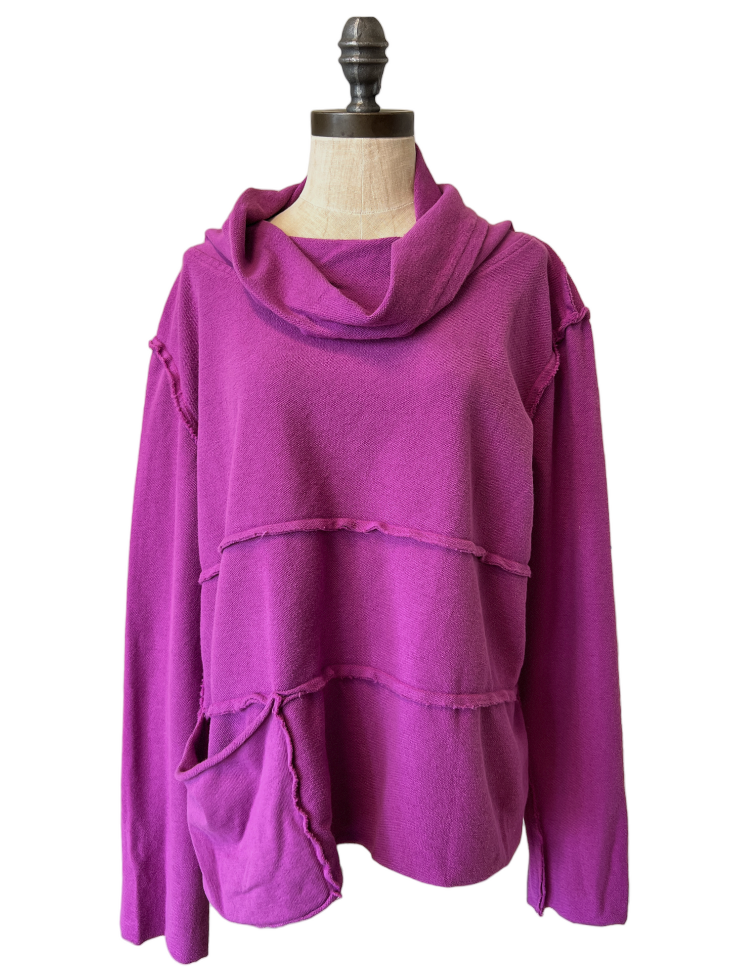 Cowl Waffle Pullover (Multiple Colors)