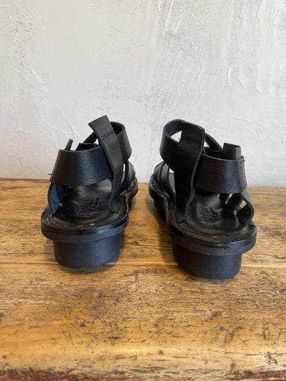 Network Sandal in Black