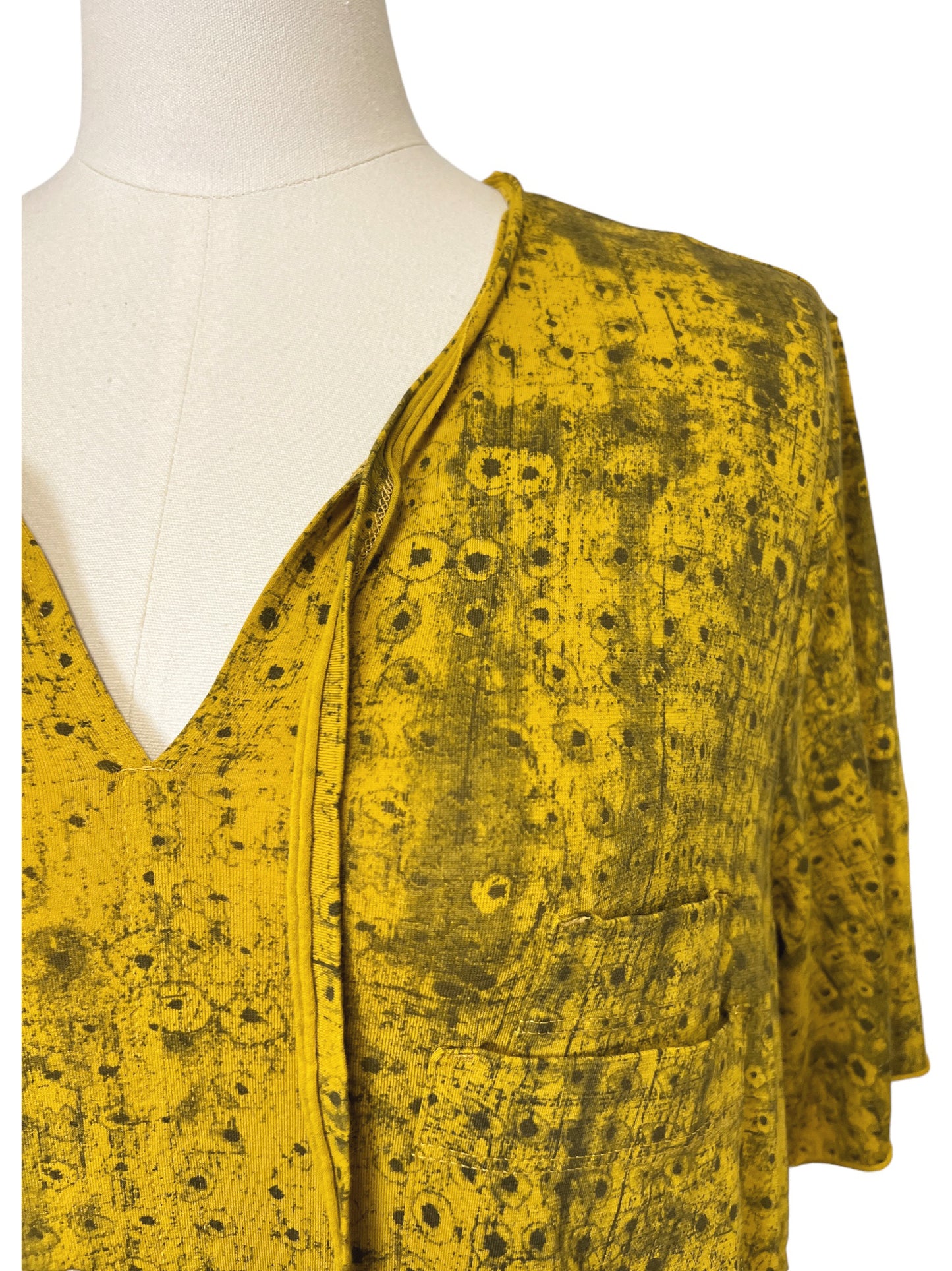 Yellow Print Dress