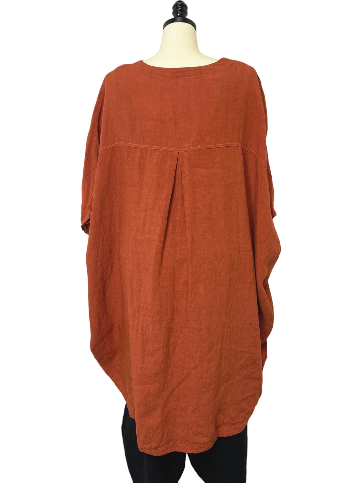 Cocoon Tunic in Brick