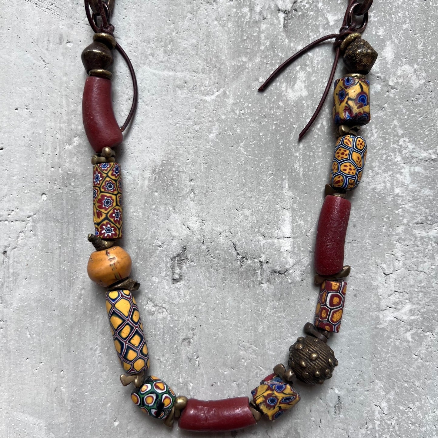 Millefiori Beads w Old Glass