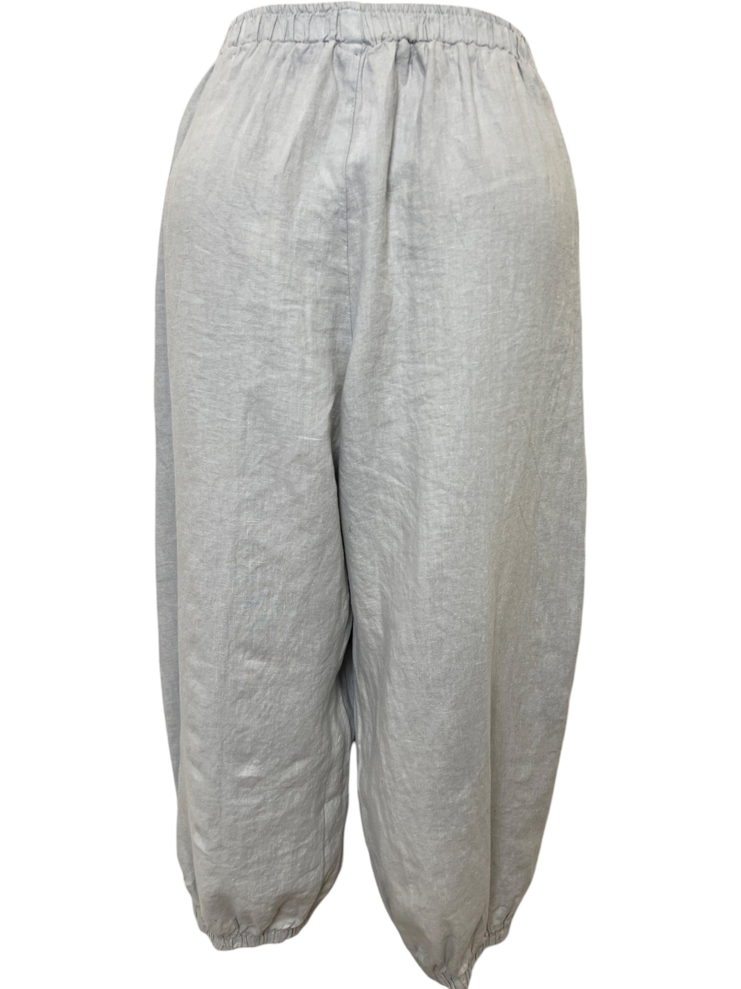 Full Linen Pant in Grey