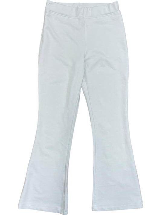 Terry Kick Flare Slim Pant in Ice