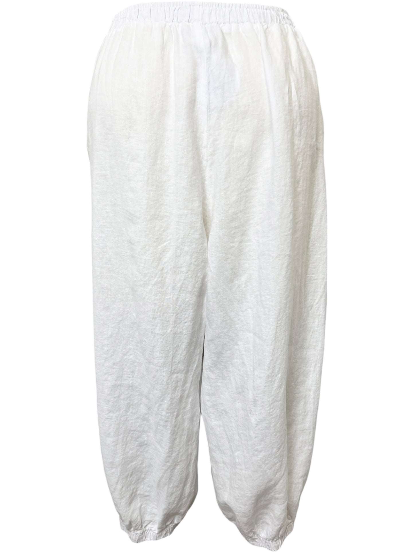 Full Linen Pant in White