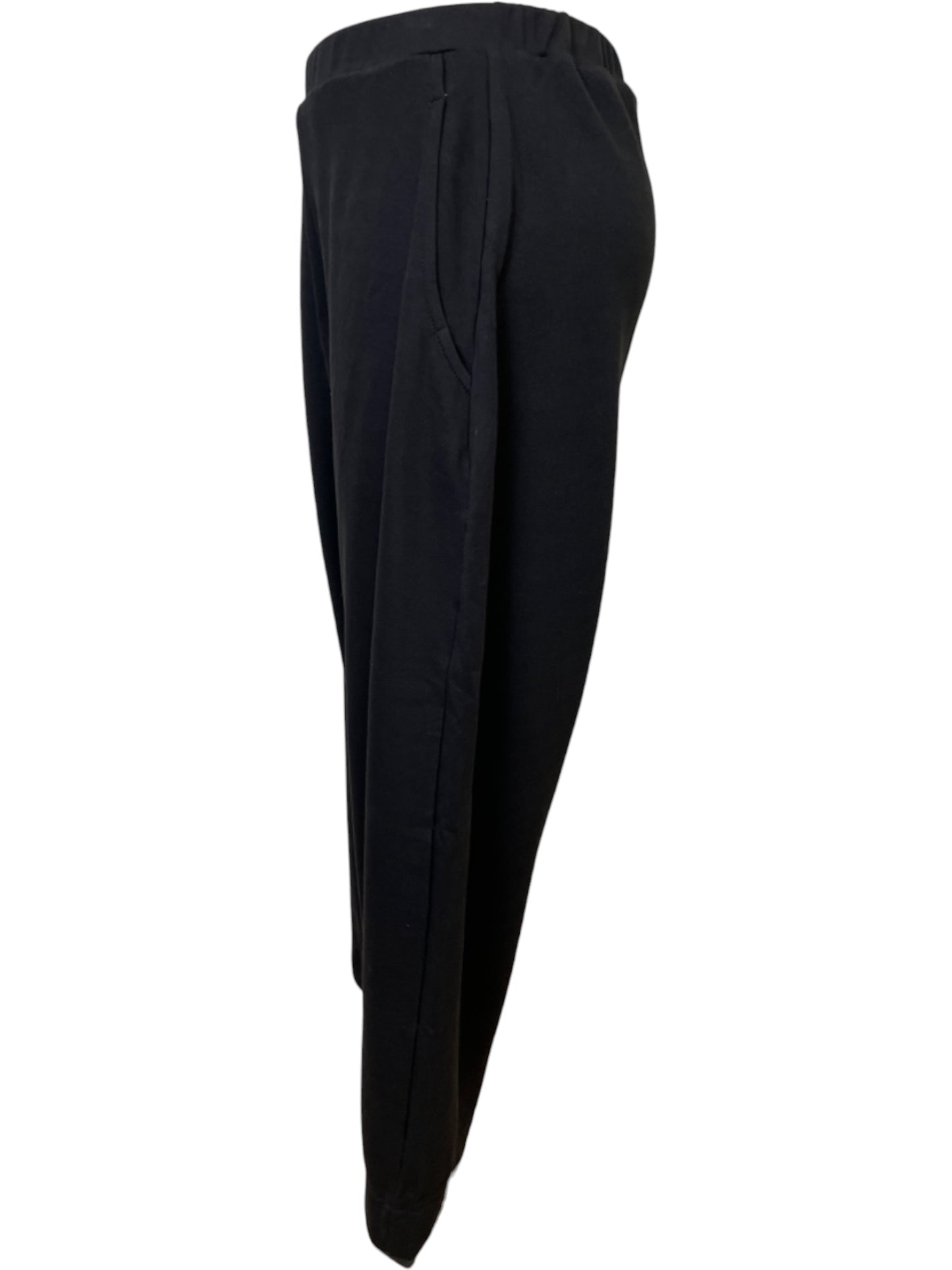 Terry Harem Pant in Black