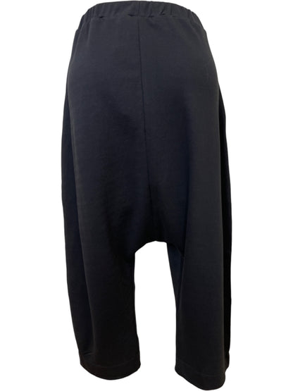 Terry Harem Pant in Black