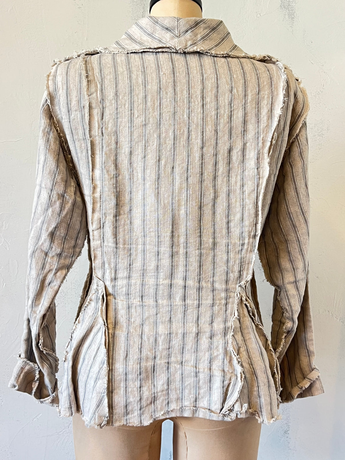 Krista Larson Stripe Linen Jacket