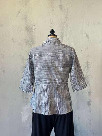 Niche Stripe Button Down Top