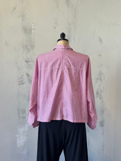 Paper Temples Pink Stripe Tee