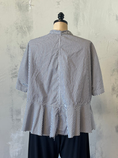 Paper Temples Stripe Button Down Top