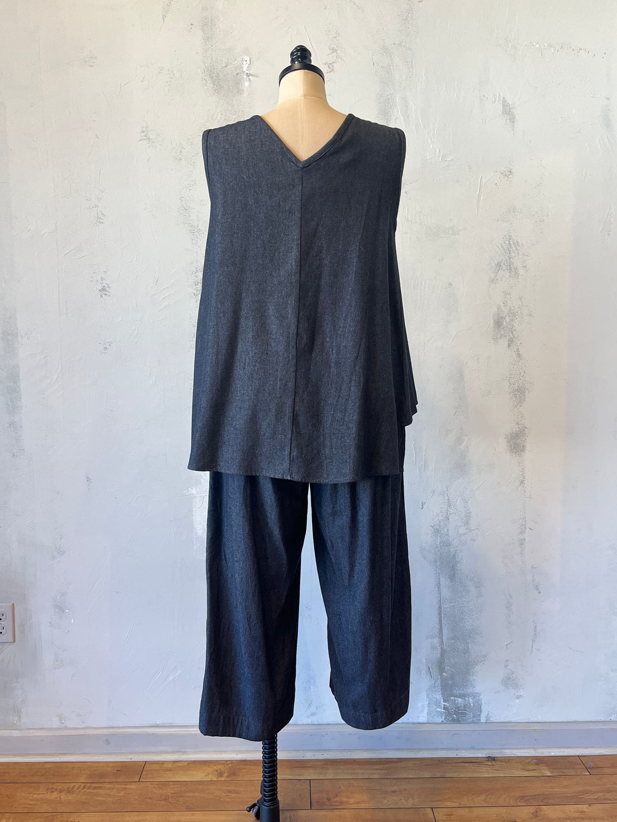 Amma Cotton Denim Top