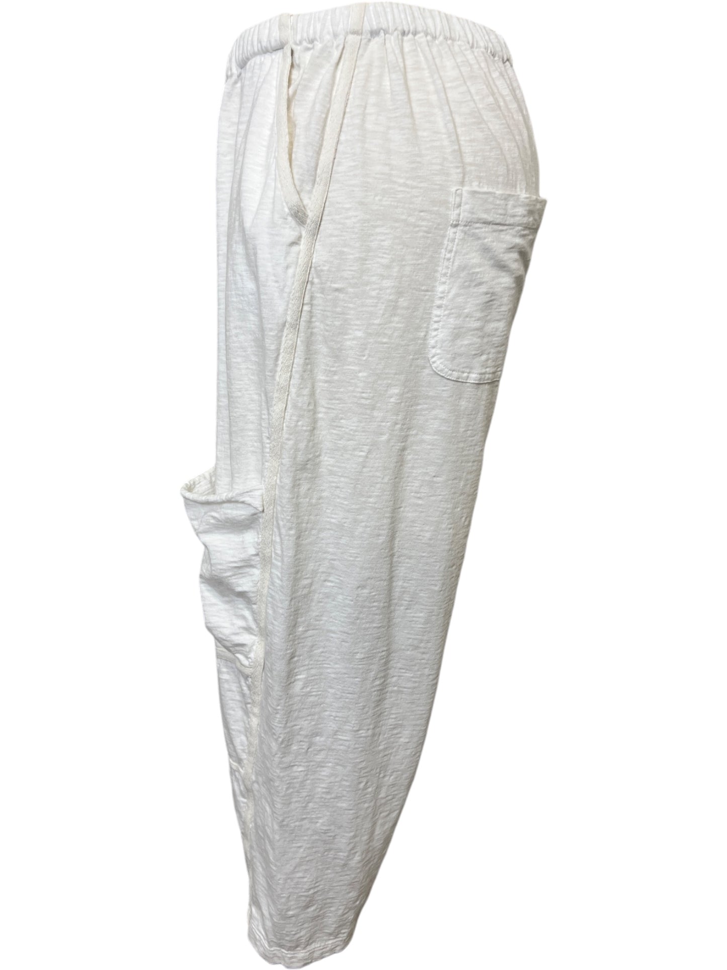 Seamed Joggers in White