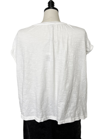 Cap Sleeve T-Shirt in White