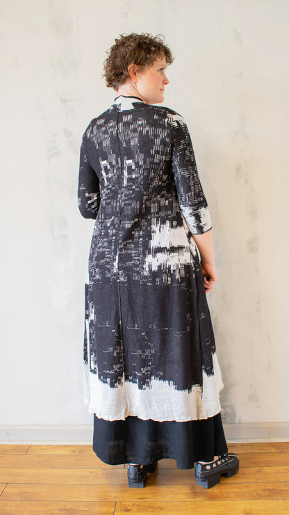 Jacquard Knit Duster