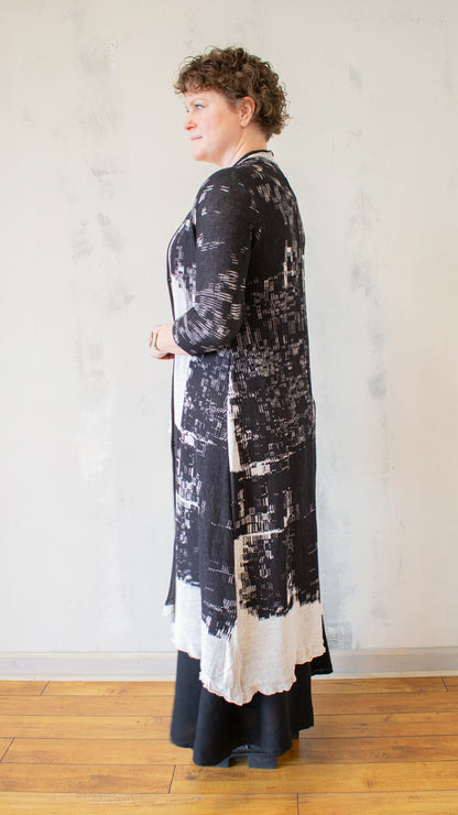 Jacquard Knit Duster