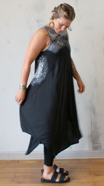 Artful Contrast Dress