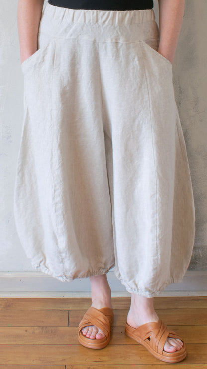 Natural Linen Balloon Pant
