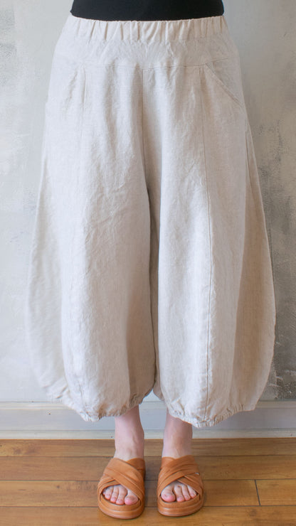 Natural Linen Balloon Pant